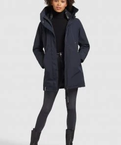 Khujo VIONA2 - Cappotto Invernale - Dunkelblau, Donna -Offerte khujo Negozio b77051a0252b45e5a6049a89801aa163