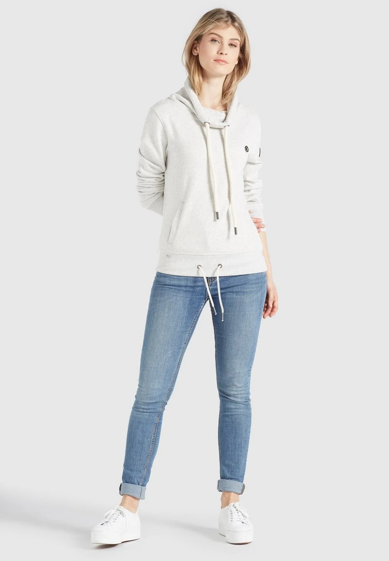 Khujo TEMPA - Felpa Con Cappuccio - Hellgrau Meliert, Donna 4 Khujo TEMPA - Felpa Con Cappuccio - Hellgrau Meliert, Donna - immagine 2