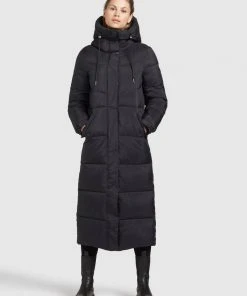 Khujo SHIMANTA - Cappotto Invernale - Schwarz, Donna -Offerte khujo Negozio b9e93dd9163b4625a53965be87903b9e