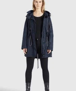Khujo CATHARINA - Parka - Dunkelblau, Donna -Offerte khujo Negozio badb78d5637e4722b48f50da9adbe679