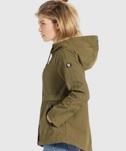 Khujo ZAHIRA2 - Giacca Da Mezza Stagione - Khaki, Donna -Offerte khujo Negozio bb10573c27514977bcc9e33d9916eadf