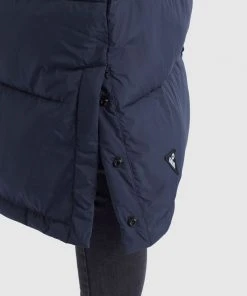 Khujo MANTEL DAKOTA - Cappotto Invernale - Dunkelblau, Donna -Offerte khujo Negozio bd25fdb065b5407bbb7258958968545f