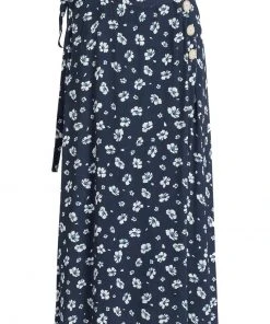 Khujo HEPKE - Gonna A Campana - Blau-weiß Geblümt, Donna -Offerte khujo Negozio bdf6bd7f7d884d81bcc1b866a5c8f968