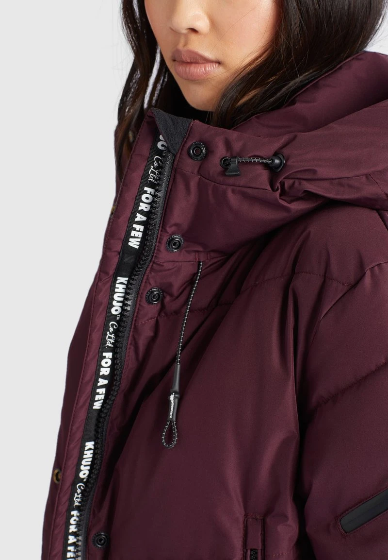 Khujo SONJE2 - Cappotto Invernale - Weinrot, Donna 9 Khujo SONJE2 - Cappotto Invernale - Weinrot, Donna - immagine 7