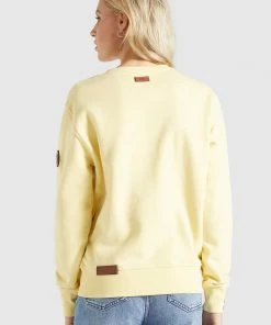 Khujo LISEL - Felpa - Hellgelb, Donna -Offerte khujo Negozio bfa0d2eddb424c299422ca09ae1f95ee