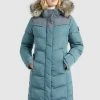 Khujo LUBECK LONG - Cappotto Invernale - Blaugrau, Donna