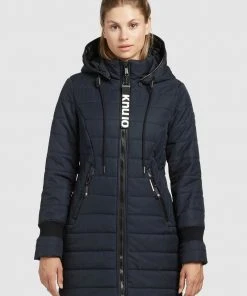 Khujo SHINE2 STRUCTURED - Cappotto Invernale - Dunkelblau, Donna
