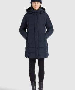 Khujo DELINAS2 - Cappotto Invernale - Dunkelblau, Donna -Offerte khujo Negozio c0bb9cf78b9149209d8645160c22c87c