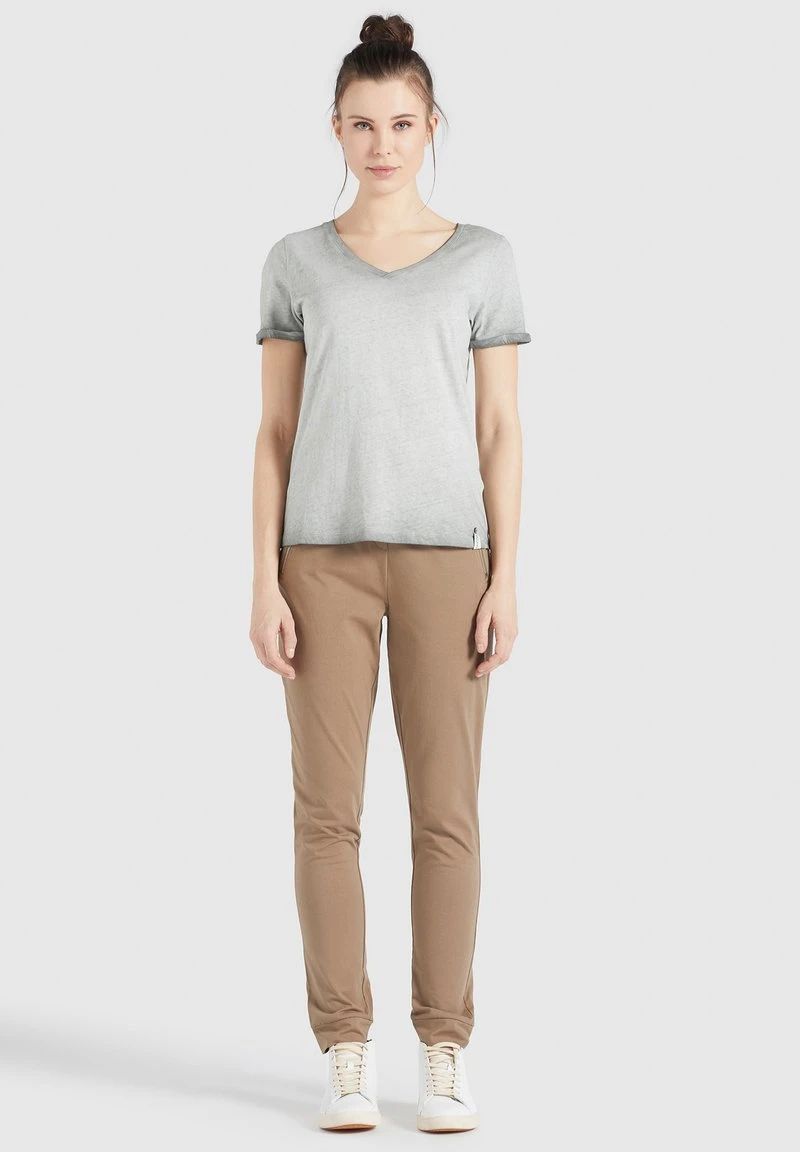 Khujo BARU - T-shirt Basic - Grau, Donna 4 Khujo BARU - T-shirt Basic - Grau, Donna - immagine 2