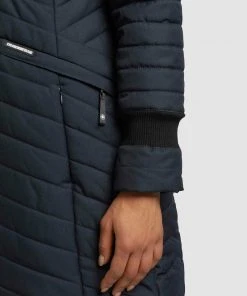 Khujo MANTEL TOOTS STRUCTURED - Cappotto Invernale - Dunkelblau, Donna -Offerte khujo Negozio c38c86f07ee74a5a8193a76a9b5d8a1e