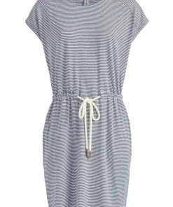 Khujo ANNEMARIE - Vestito Di Maglina - Weiß-blau Gestreift, Donna -Offerte khujo Negozio c6b81d3452d44bfb9b62e2ea605967a4