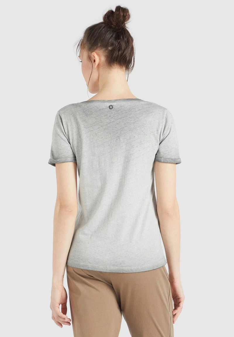Khujo BARU - T-shirt Basic - Grau, Donna 5 Khujo BARU - T-shirt Basic - Grau, Donna - immagine 3