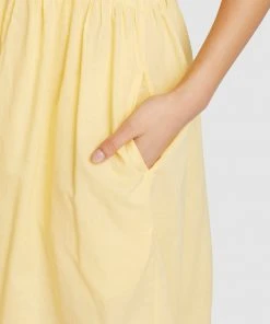 Khujo PALESA - Vestito Estivo - Gelb, Donna -Offerte khujo Negozio c9f05244af8e47208339073e4c0e3189