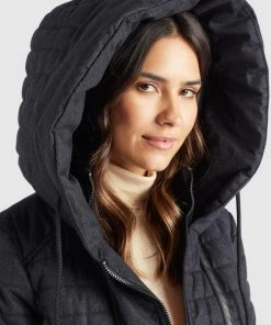Khujo MANTEL TOPSY2 - Cappotto Invernale - Schwarz Weiß Meliert, Donna -Offerte khujo Negozio ca10168d24514d7499d78ef0f17edef3