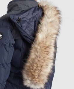 Khujo LUBECK LONG4 - Cappotto Invernale - Blau, Donna -Offerte khujo Negozio ca1b512ad91c42509ba1aa237b720fb6