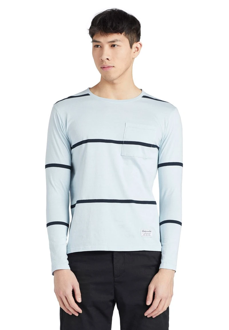 Khujo LUCIAN - Maglietta A Manica Lunga - Light Blue, Uomo 3 Khujo LUCIAN - Maglietta A Manica Lunga - Light Blue, Uomo