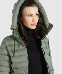 Khujo LOVINA MATT - Giacca Da Mezza Stagione - Graugrün, Donna -Offerte khujo Negozio ceb61158931046ba9c27c9b3af8f91c2