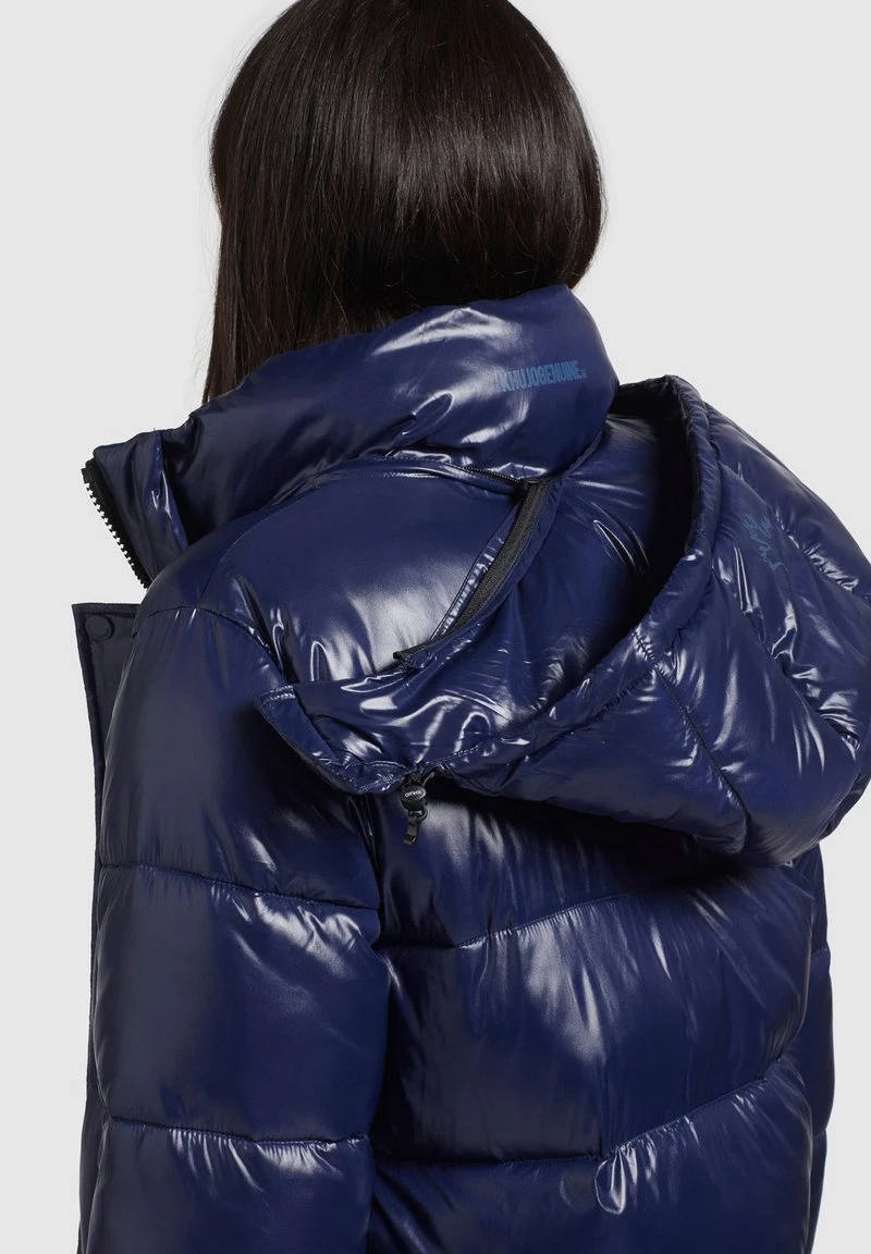 Khujo CORINNA SHINY - Cappotto Invernale - Dunkelblau Glänzend, Donna 9 Khujo CORINNA SHINY - Cappotto Invernale - Dunkelblau Glänzend, Donna - immagine 7