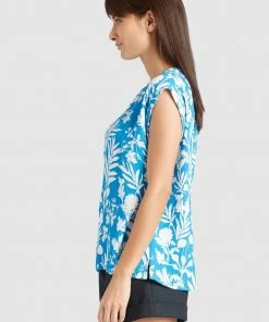 Khujo VIDA - Camicetta - Blau, Donna -Offerte khujo Negozio cffc46bce5f34543ae1be303596bf6da