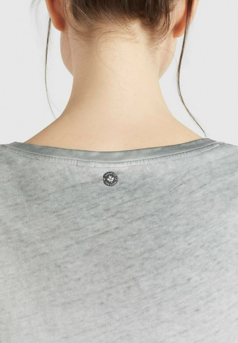 Khujo BARU - T-shirt Basic - Grau, Donna 7 Khujo BARU - T-shirt Basic - Grau, Donna - immagine 5