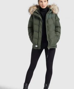 Khujo WINSEN6 - Giacca Invernale - Dunkeloliv, Donna -Offerte khujo Negozio d1642244c0f74233b4606dfd7ed5db8e