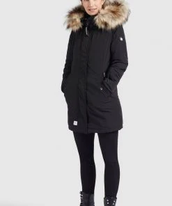 Khujo AKANDI - Cappotto Invernale - Schwarz, Donna