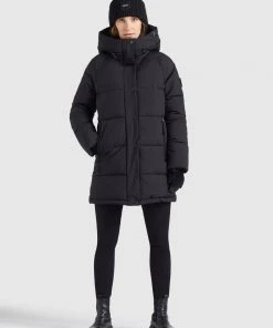 Khujo DORASI - Cappotto Invernale - Schwarz, Donna