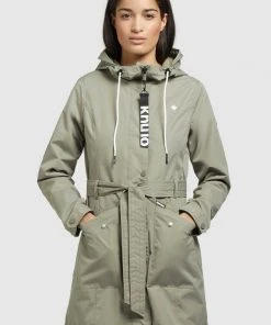 Khujo LAUREN - Trench - Graugrün, Donna