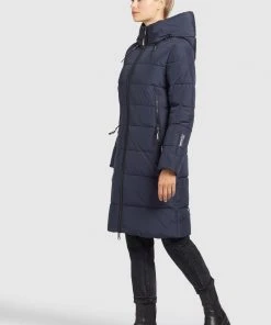 Khujo JILIAS - Cappotto Invernale - Dunkelblau, Donna -Offerte khujo Negozio d4faccce27a44a2891a3e81e690db257