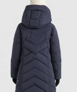 Khujo SUVA - Cappotto Invernale - Dunkelblau, Donna -Offerte khujo Negozio d766f63b26504134ba72250af5fd8f80