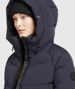 Khujo ISIDORA - Cappotto Invernale - Dunkelblau, Donna -Offerte khujo Negozio d7cb8c5808684fde9ae07ce95f726f28