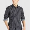 Khujo WAITE - Camicia - Schwarz Gestreift, Uomo -Offerte khujo Negozio d84f9e75ef264722a8492c0fdc5f834f