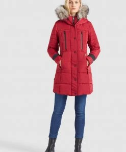 Khujo NIAMH - Cappotto Invernale - Rot, Donna