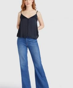 Khujo SUGAR - Camicetta - Dark Blue, Donna -Offerte khujo Negozio da051ab86bdd4035a9eb55c7aea3a472