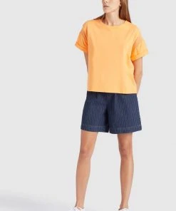 Khujo REAGAN - T-shirt Con Stampa - Orange, Donna