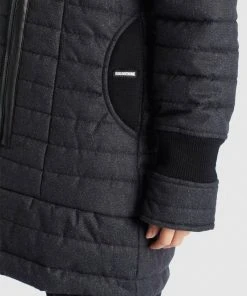 Khujo MANTEL TOPSY2 - Cappotto Invernale - Schwarz Weiß Meliert, Donna -Offerte khujo Negozio db69be65b34e46e7ad83a37e820fb658