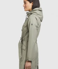 Khujo LAUREN - Trench - Graugrün, Donna -Offerte khujo Negozio dc41f7ed68644dbabf7e81bf25f49582