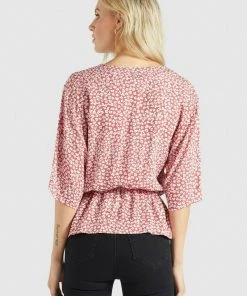 Khujo RINALDA - Camicetta - Rot Weiß Geblümt, Donna -Offerte khujo Negozio df32afc02678424d95575bcc3f18202a