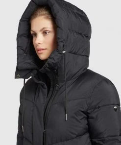 Khujo SHIMANTA - Cappotto Invernale - Schwarz, Donna -Offerte khujo Negozio df482f81bbb04811b5310bdf8cfc3875