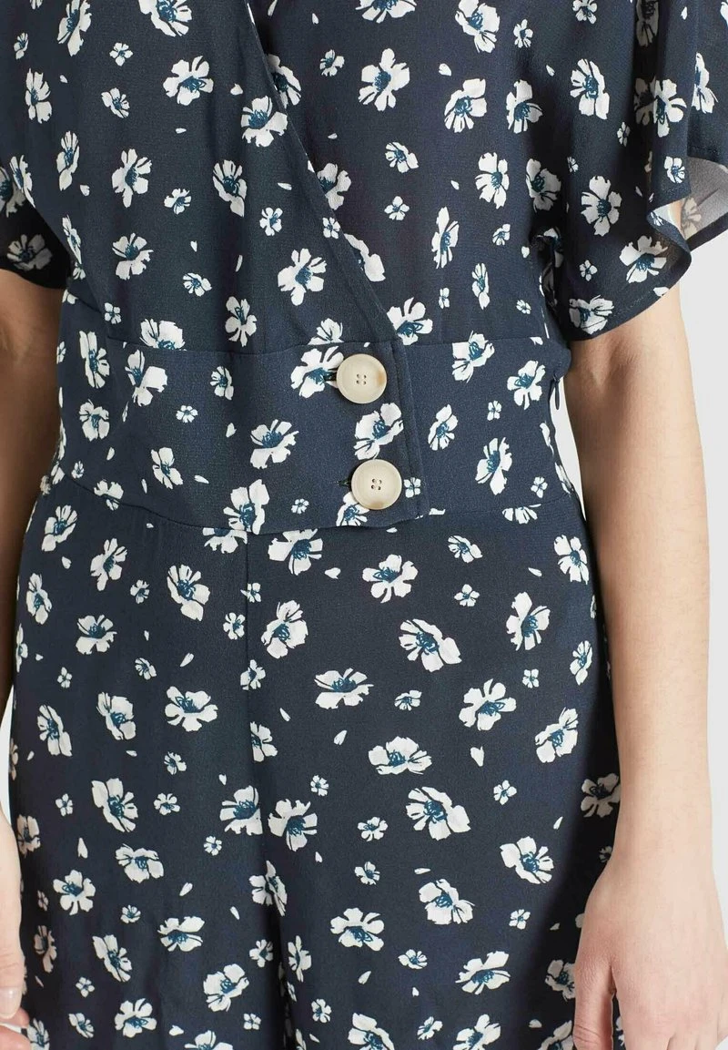 Khujo BORGIA - Tuta Jumpsuit - Blau-weiß Geblümt, Donna 8 Khujo BORGIA - Tuta Jumpsuit - Blau-weiß Geblümt, Donna - immagine 6