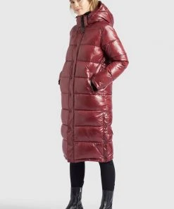 Khujo CORINNA - Cappotto Invernale - Weinrot Glänzend, Donna -Offerte khujo Negozio e191b1d640a94f909904f2d90ac71044