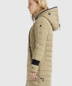 Khujo SHINE - Cappotto Invernale - Beige, Donna -Offerte khujo Negozio e2102bf1a7f84092917cba2a9ab70f6a