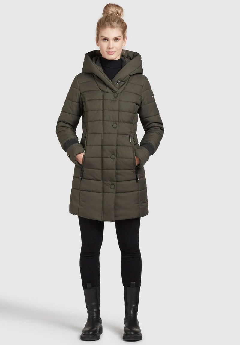 Khujo CONSTANZE STRUCTURED - Cappotto Invernale - Dunkeloliv, Donna 4 Khujo CONSTANZE STRUCTURED - Cappotto Invernale - Dunkeloliv, Donna - immagine 2