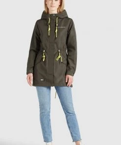 Khujo EMURI - Parka - Dunkelgrün, Donna