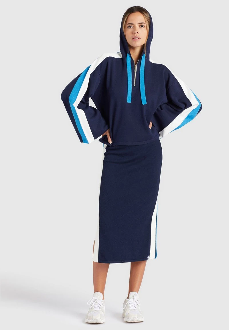 Khujo ZENGINA - Felpa Con Cappuccio - Blue/white, Donna 6 Khujo ZENGINA - Felpa Con Cappuccio - Blue/white, Donna - immagine 4