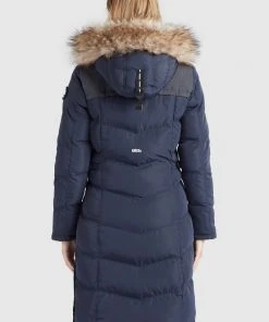 Khujo LUBECK LONG4 - Cappotto Invernale - Blau, Donna -Offerte khujo Negozio e7301ec75b9046b4bf784c0dfbd4e32e