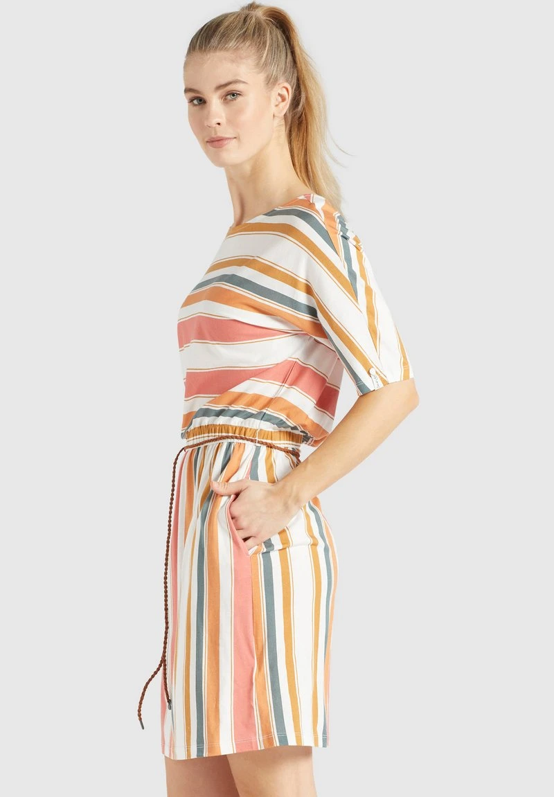 Khujo GABY - Vestito Di Maglina - Mehrfarbig Gestreift, Donna 6 Khujo GABY - Vestito Di Maglina - Mehrfarbig Gestreift, Donna - immagine 4