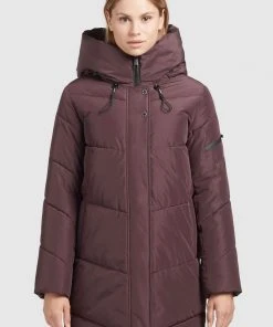 Khujo JORDIS - Cappotto Invernale - Weinrot, Donna