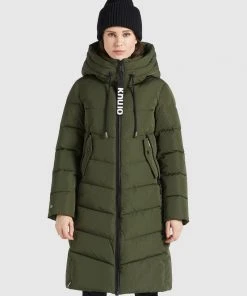 Khujo AYLEENA2 - Cappotto Invernale - Dunkeloliv, Donna