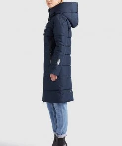Khujo JILIAS - Cappotto Invernale - Dunkelblau, Donna -Offerte khujo Negozio ec80041520e841a0a73d69c678e99c0a